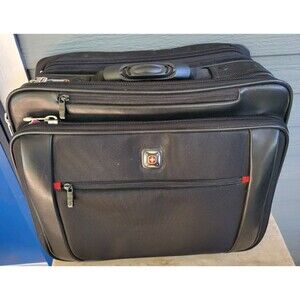 EUC Swiss Gear Wenger Lg Rolling Carry On Laptop Business Briefcase Travel Bag